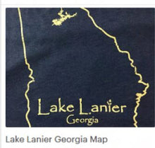 Load image into Gallery viewer, Lake Lanier Georgia State Map