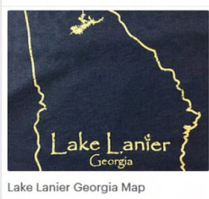 Lake Lanier Georgia State Map
