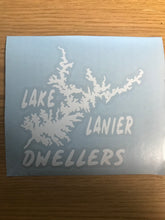 Load image into Gallery viewer, Dweller Lake Lanier Map, Vinyl Window Decal
