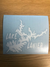 Load image into Gallery viewer, Lake Lanier Map Vinyl Window Decal